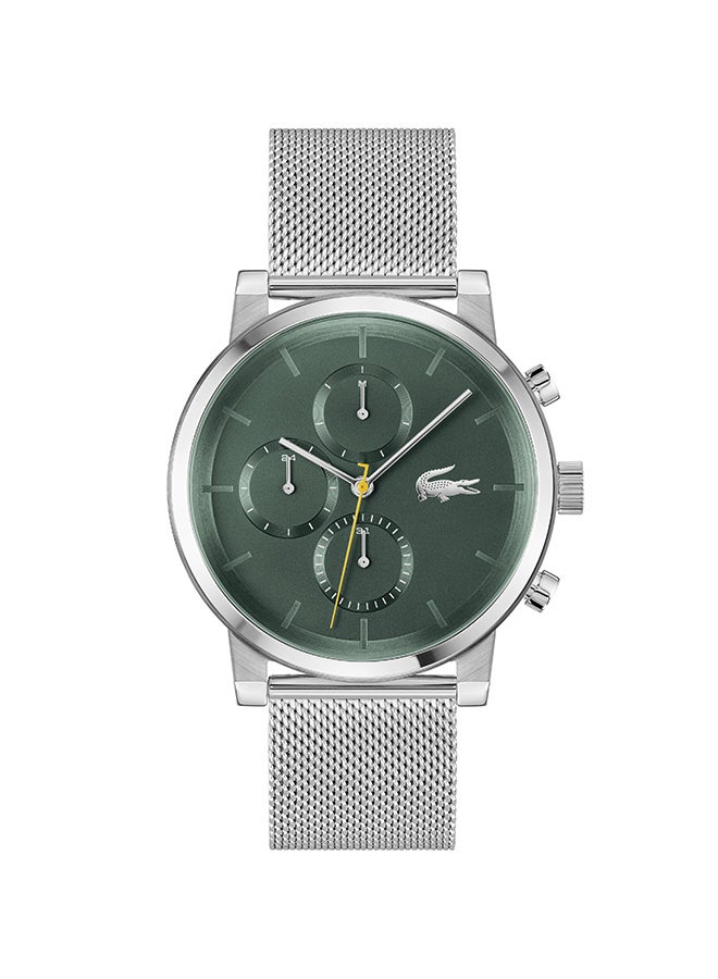 LACOSTE ROUND ANALOG MEN'S GREEN CASE WATCH - 2011410 - Image 1