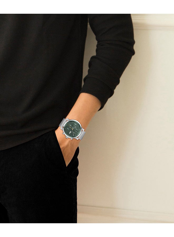 LACOSTE ROUND ANALOG MEN'S GREEN CASE WATCH - 2011410 - Image 5