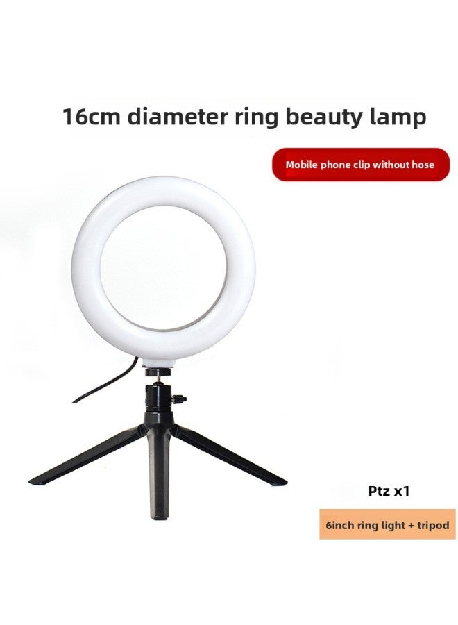 Ring Fill Light Live Fill Light Led Ring Light 6-inch 10-inch Anchor Beauty Light Tripod Live Light-Color:16cm Fill Light + Tripod