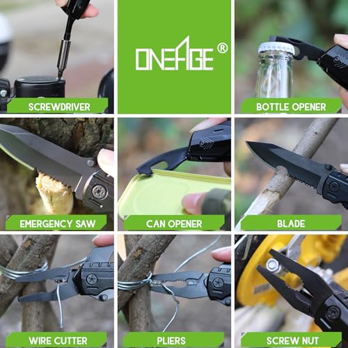 ONEAGE Fathers Day Dad Gifts from Daughter Wife Son - Gifts for Dad, YOU ARE THE WORLD’S BEST DAD Multitool Knife - Dads Birthday Gift, Fathers Day Dad's Gift for Husband, Men - Christmas Dads Presents - Image 3