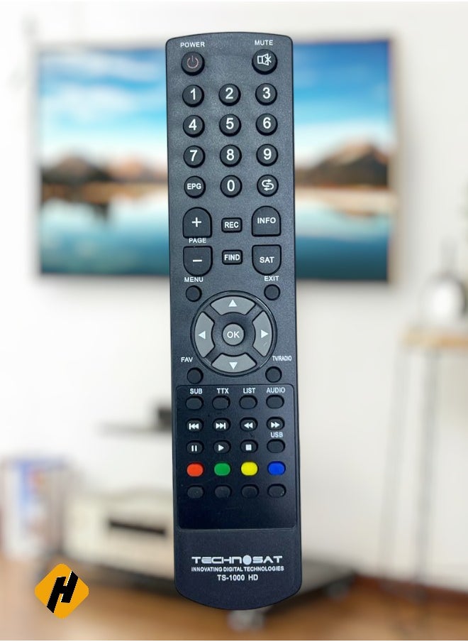 HuHa - Replacement Remote Control For Technosat TS-1000 HD Satellite Receiver - Image 1
