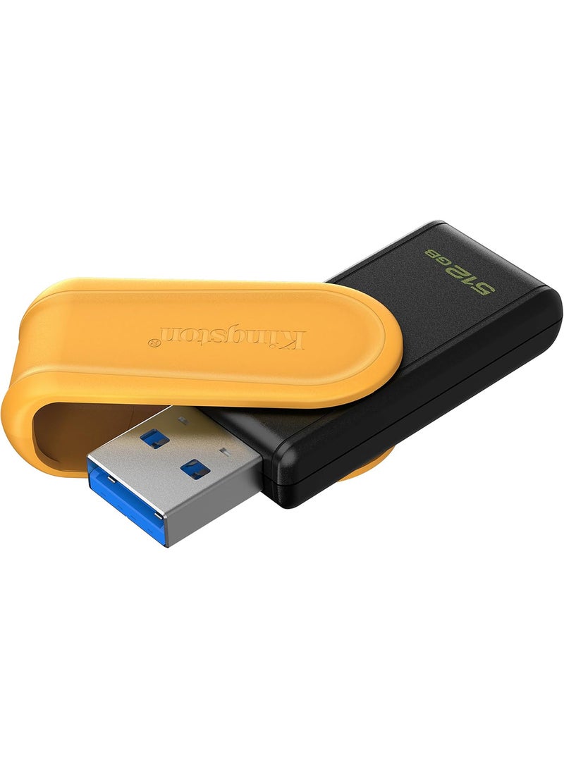 Kingston DataTraveler Exodia S USB Stick - 512GB - USB 3.2 Gen 1 - USB Type A - Black/Yellow - DTXS/512GB - Image 2