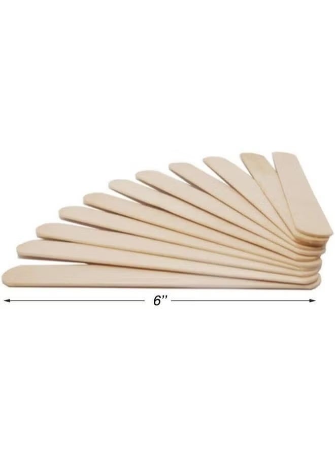 سوفت خافض لسان خشبي طبي معقم - 100 قطعة، مقاس 6 إنش - مثالي للاستخدامات الطبية والتجميلية والحرف اليدوية - Image 4