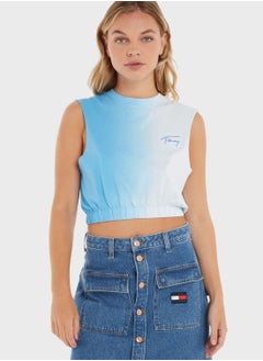 TOMMY JEANS Crew Neck Color Block Logo Tank  - Image 1