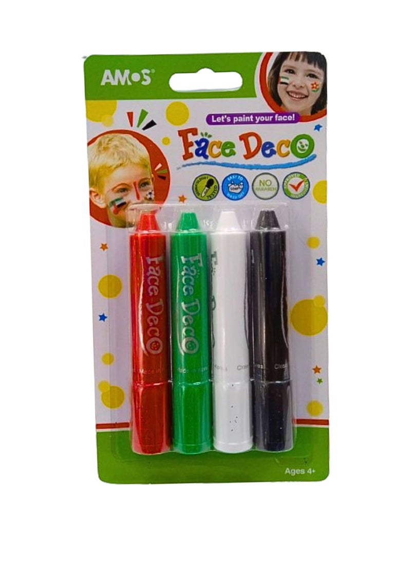 Amos - Amos Face Deco 4 Colour Paper Pack - Image 1