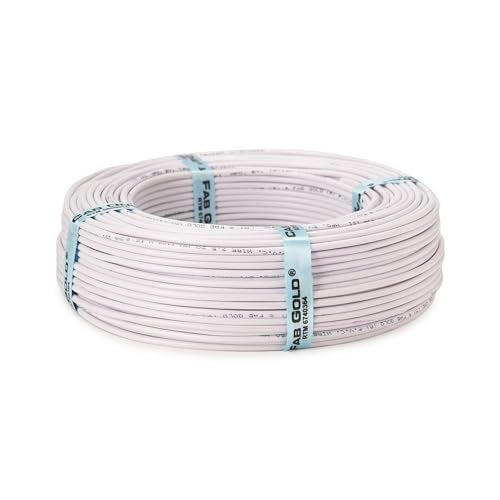 CabONE 2.5 SQ.MM FR PVC Insulated Copper Electrical Wire, 90 Meter (White, Pack of 2) | ISI Marked Fire Retardant Single Core Cable for Home Wiring - Image 5
