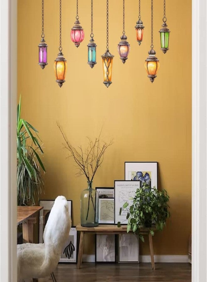 MERICAL Birdcase Key, Radhamadhav Jhula, Hanging Lamp, Pink Tree Bird & Nest Wall Stickers for Living Room, Hall, Wall D�cor (Material: PVC Vinyl) - Image 4