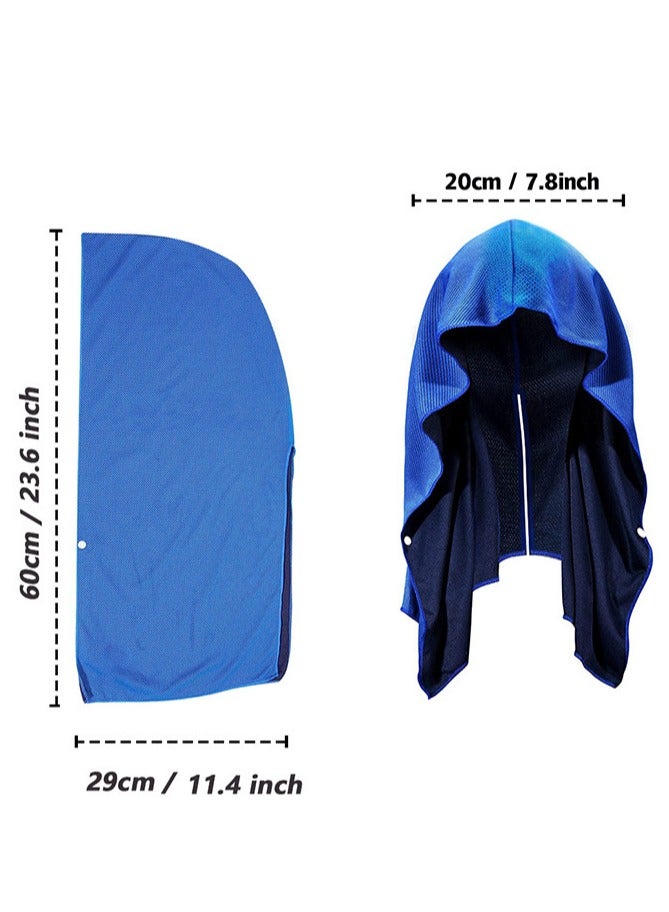 Generic U-Shaped Ice Towel Hood - Cooling Headband,Desert Sun Protection,Multiple Usage Methods Sports Scarf,Perfect for Construction/Gym/Beach  - Image 4