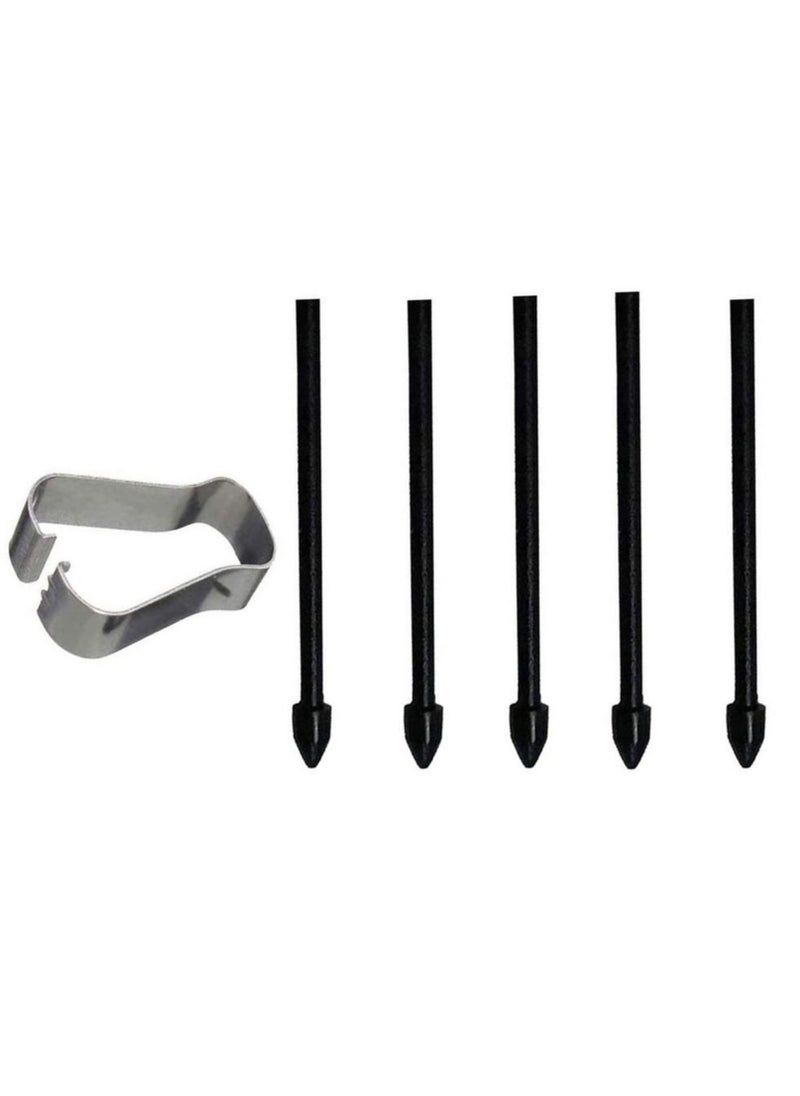 Youque 5-Pack Touch Stylus S Pen Replacement Tips For Samsung Galaxy Tab S6 Lite S6/S7/S7+/Note 10/Note 20 Black  - Image 2