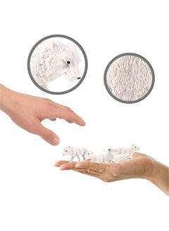 Generic Realistic Mini Arctic Animal Figures Toy Polar Animals Figurines Toy Playset with Polar Bear Snowy Owl Seals White Fox Beluga Wolf Cognitive Toys for Kids Toddlers 6PCS  - Image 2