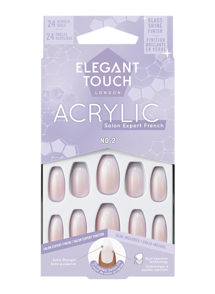 ELEGANT TOUCH أظافر كوفين فرنسي أكريليك رقم 2 من إيلغنت تاتش - Image 1