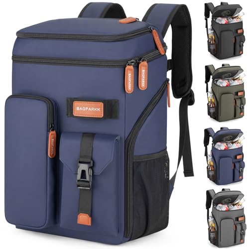 BAGPARKK Insulated Cooler Backpack33 Cans Multifunctional Double Deck Leakproof Cooler Bag with Sternum StrapLarge Capacity Lightweight Travel Camping Beach Backpack Cooler Ice Chest for Men Women - Image 1