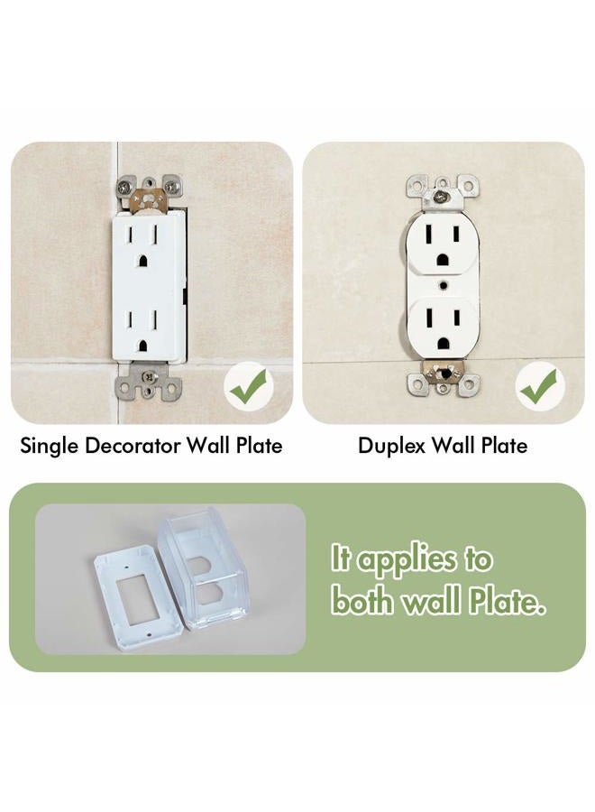 Eudemon Baby Safety Electrical Outlet Cover Box Childproof Large Plug Cover for Babyproofing Outlets Easy to Install & Use (Transparent) - Image 2