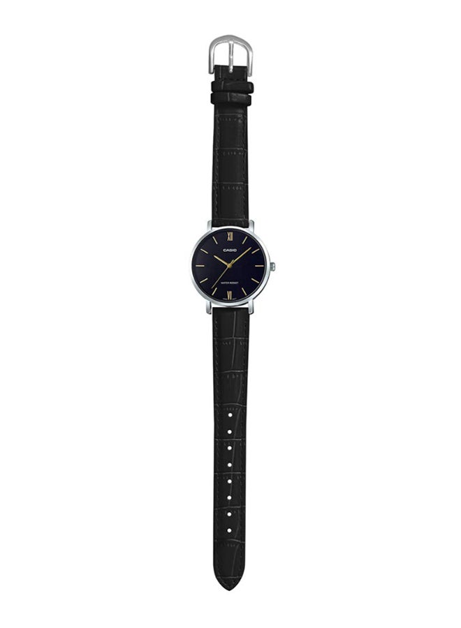 CASIO Women Leather Analog Wrist Watch LTP-VT01L-1BUDF - 33 mm - Black - Image 5