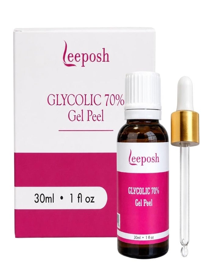 Leeposh Glycolic Acid Peel 70% with Arginine | Exfoliating Face Peel for Smoother & Refreshed Looking Skin | Helps Improve Skin Texture & Radiance | Professional Use Cosmetic Peel 30 ml - Image 1