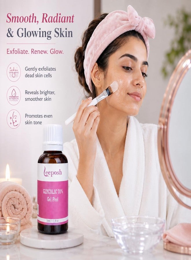 Leeposh Glycolic Acid Peel 70% with Arginine | Exfoliating Face Peel for Smoother & Refreshed Looking Skin | Helps Improve Skin Texture & Radiance | Professional Use Cosmetic Peel 30 ml - Image 5