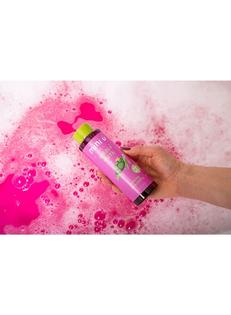 Mini U Sparkling Strawberry Bubble Bath For Babies & Kids Pink, Colour Changing Strawberry Scented Bubble Bath, SLS Free, SLES Free, Naturally Derived, Vegan, Cruelty Free, Gluten Free, Soy Free, Dairy Free - Image 4