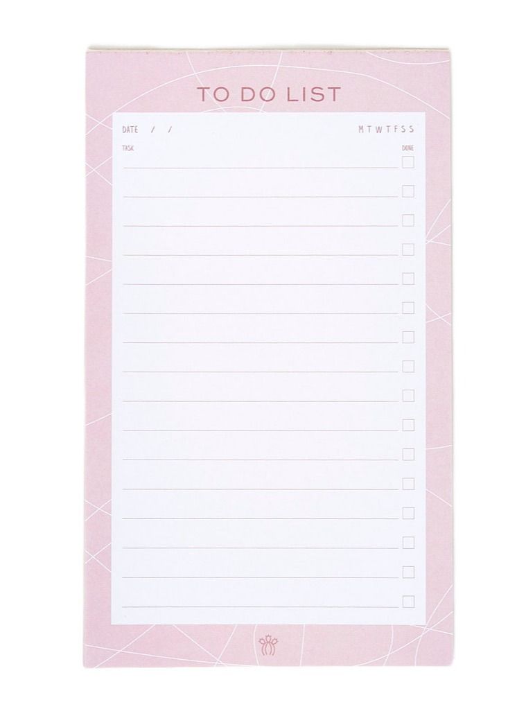 Prickly Pear Swirl To-Do List - Practical Notepad For Daily Tasks - Image 1