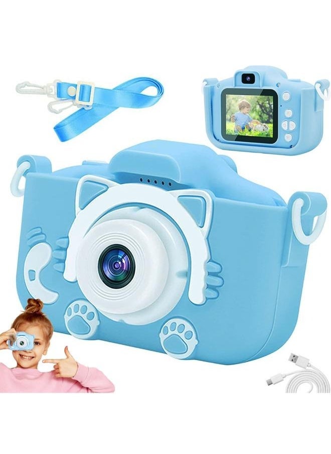 ELTRAZONE Kids camera, video shooting, 5 games, Youngsters's birthday gift, Youngsters's Christmas and Halloween birthday gift,for Boys and Girls(Blue) - Image 1