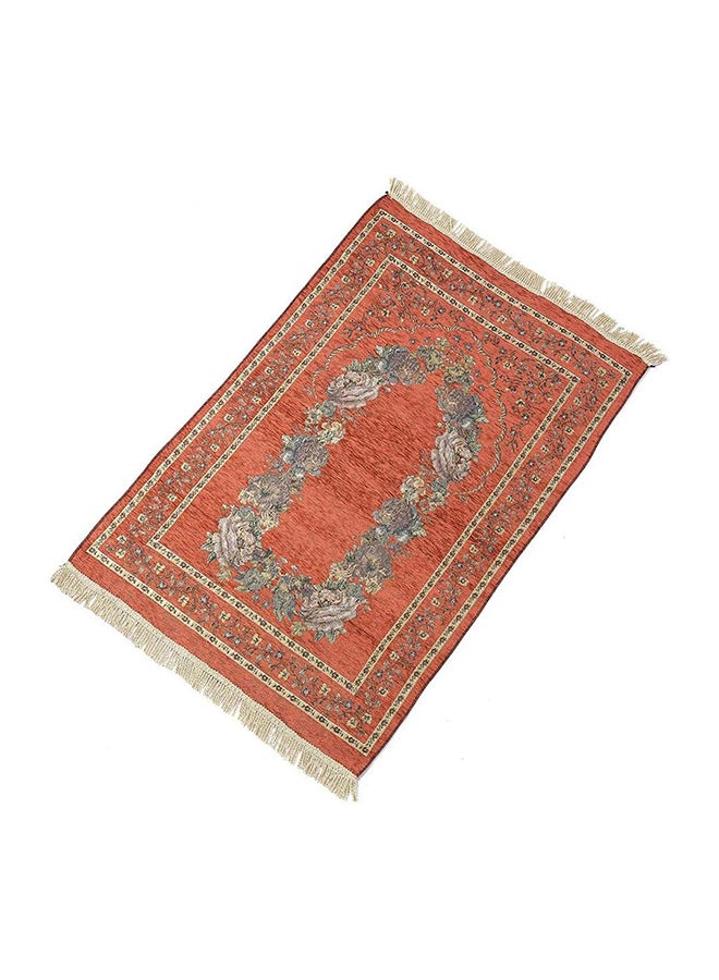 Naithaier Islamic Pilgrimage Blanket Muslim Prayer Mat Lightweight Thin Carpet Islam Eid Ramadan Gift Apricot Red 70Cm*110Cm 