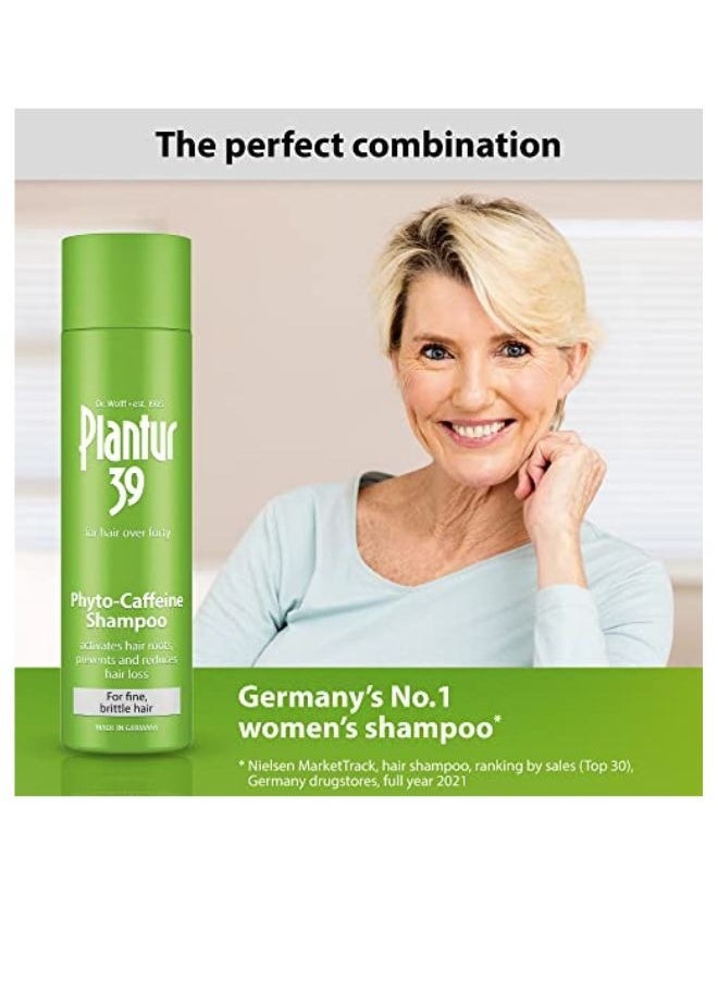 Plantur 39 - Phyto-Caffeine Shampoo 2x 250ml For Fine Brittle Hair Made in Germany - Image 1