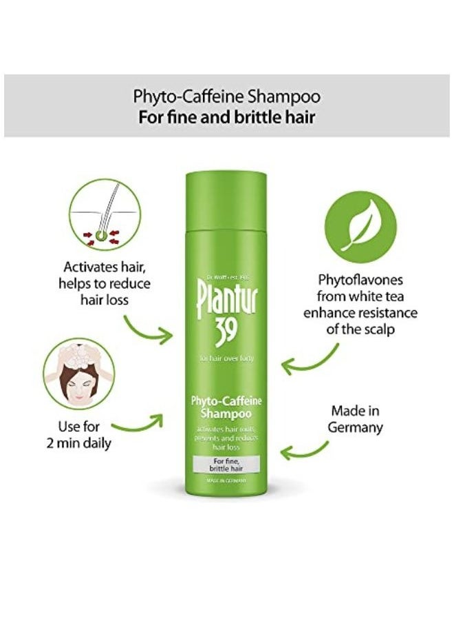 Plantur 39 - Phyto-Caffeine Shampoo 2x 250ml For Fine Brittle Hair Made in Germany - Image 1