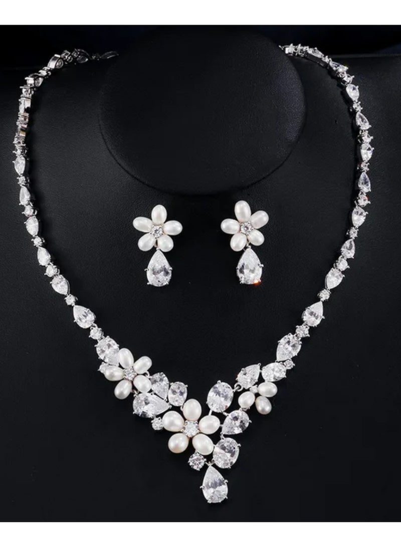 جولاري طقم عقد اللؤلؤ - Image 1