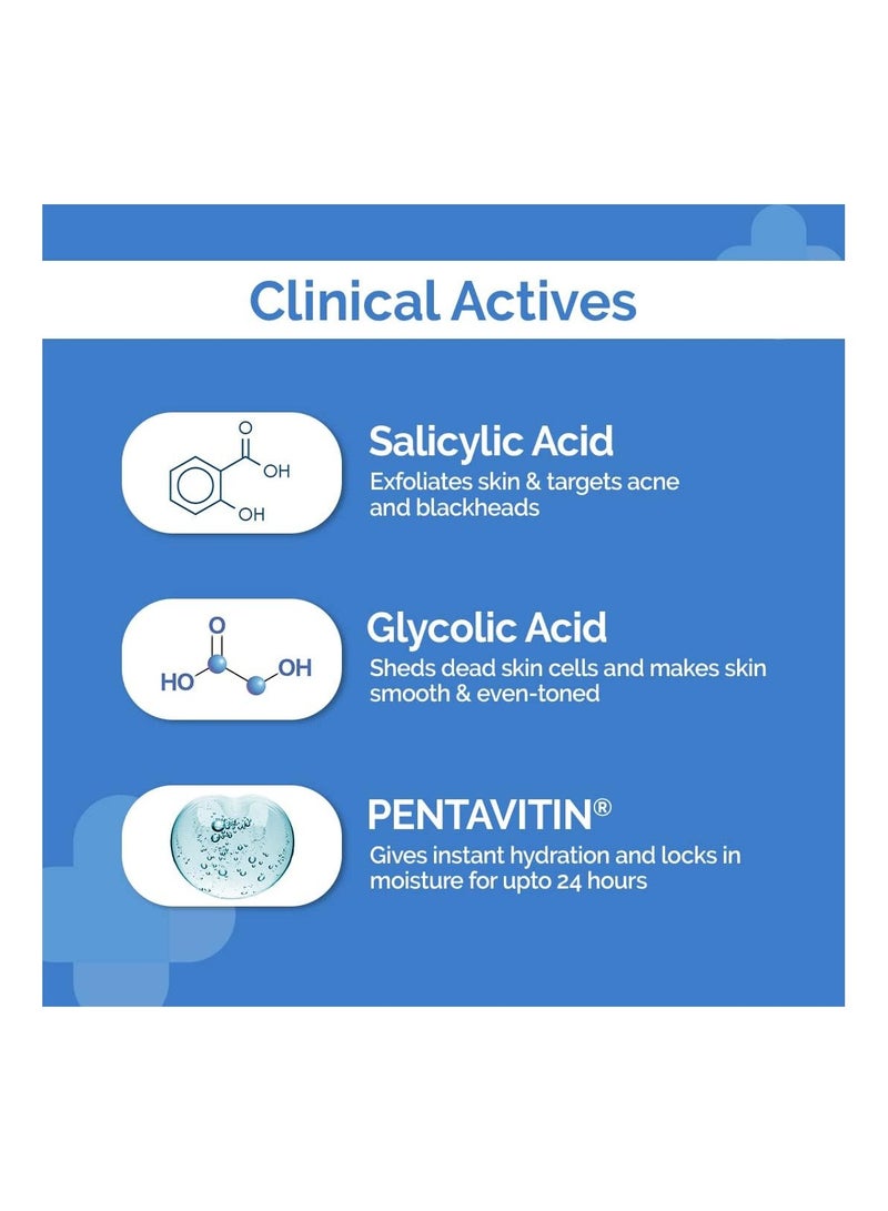 THE derma Co 1% Salicylic Acid Daily Exfoliating Body Wash To Prevent Body ACNE And Cleanse Skin With Salicylic Acid Glycolic Acid And  PENTAVITIN 250ml  - Image 3
