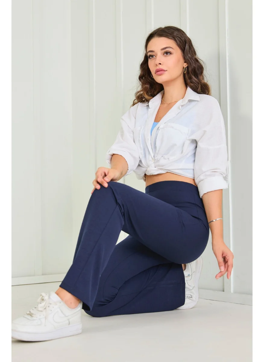 Tofisa 23023-DARK BLUE Trousers