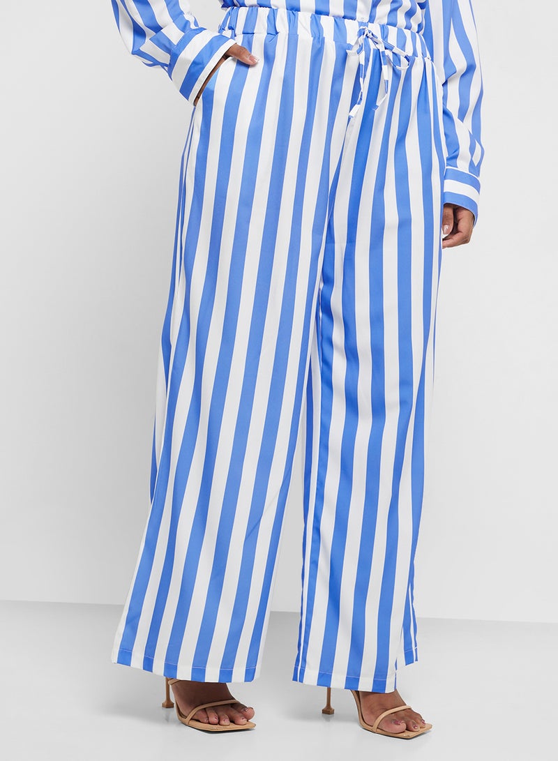 Ella Plus Striped Shirt & Pant Set - Image 4