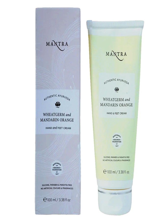 Mantra Herbal Wheatgerm and Mandarin Orange Hand and Feet Cream 100 ml - Image 1