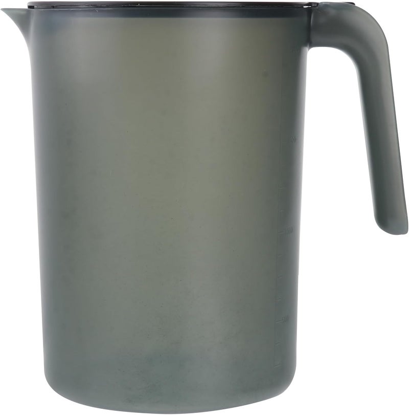 Plastic Water Pitcher with Handle 2000ml Large Capacity Cold Beverage Jug with Lid Black Plastic Kettle for Home Kitchen and Party Use - Image 1
