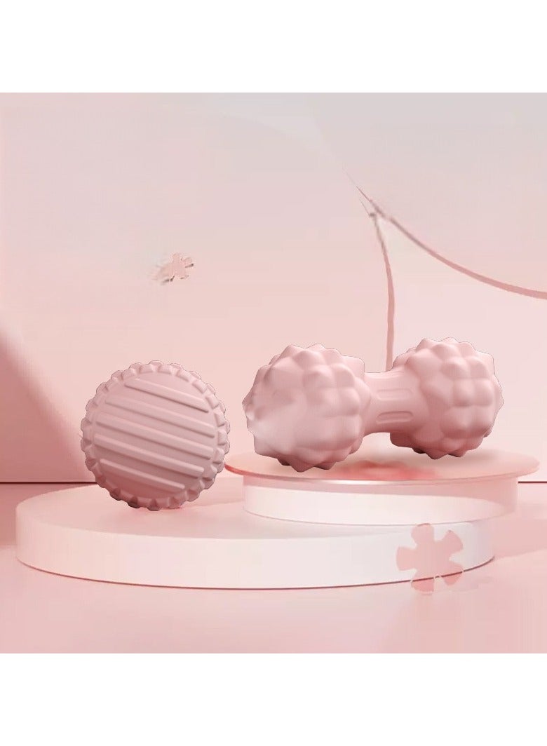 مجموعة كرات تدليك اللفافة 2 في 1، بكرة تدليك نقطة الزناد لتخفيف آلام القدم والرقبة والكتف. أداة مثالية لتنشيط العضلات العميقة والاسترخاء اليومي. - Image 1