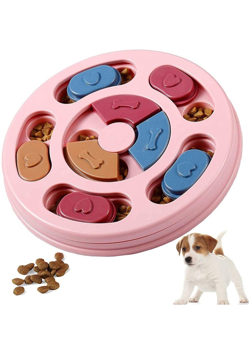 MIXDE Dog Puzzle Toys, Dog Enrichment Toys for Large Medium Small Smart Dogs, Mentally Stimulation Toys for Dogs Cats, Interactive Dog Toys, Dog Treat Toy, Puzzle Feeders for Puppy (Pink)  - Image 1