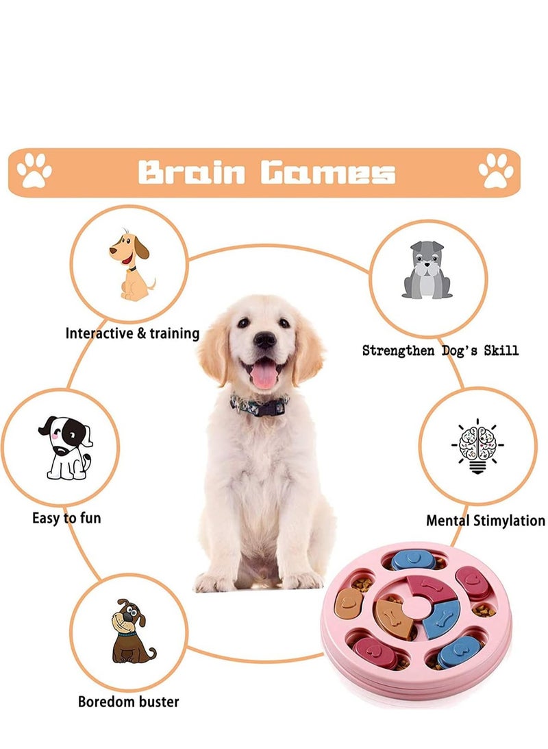 MIXDE Dog Puzzle Toys, Dog Enrichment Toys for Large Medium Small Smart Dogs, Mentally Stimulation Toys for Dogs Cats, Interactive Dog Toys, Dog Treat Toy, Puzzle Feeders for Puppy (Pink)  - Image 2