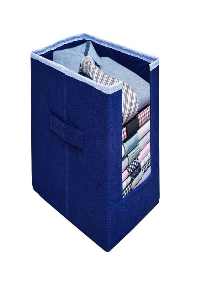 LAGET® Foldable Storage Box Non-Woven Shirt Stacker/Clothes Organizer|Solid Color & Foldable Non Woven Material|Closet & Wardrobe Organizer(Pack of 1) MULTI COLOR - Image 1