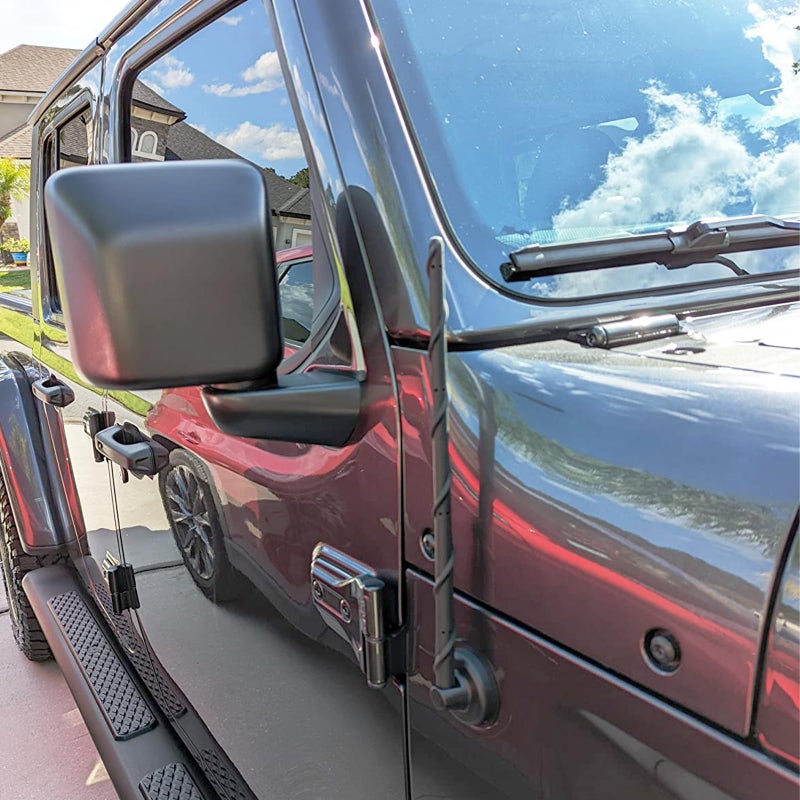 KSaAuto 13 Inch Antenna for Jeep Wrangler Accessories JK JL Unlimited Gladiator Accessories JT, Short Antenna Replacement Jeep JKU JLU Sahara Rubicon Sport Willys 4xe Mojave High Altitude - Image 3