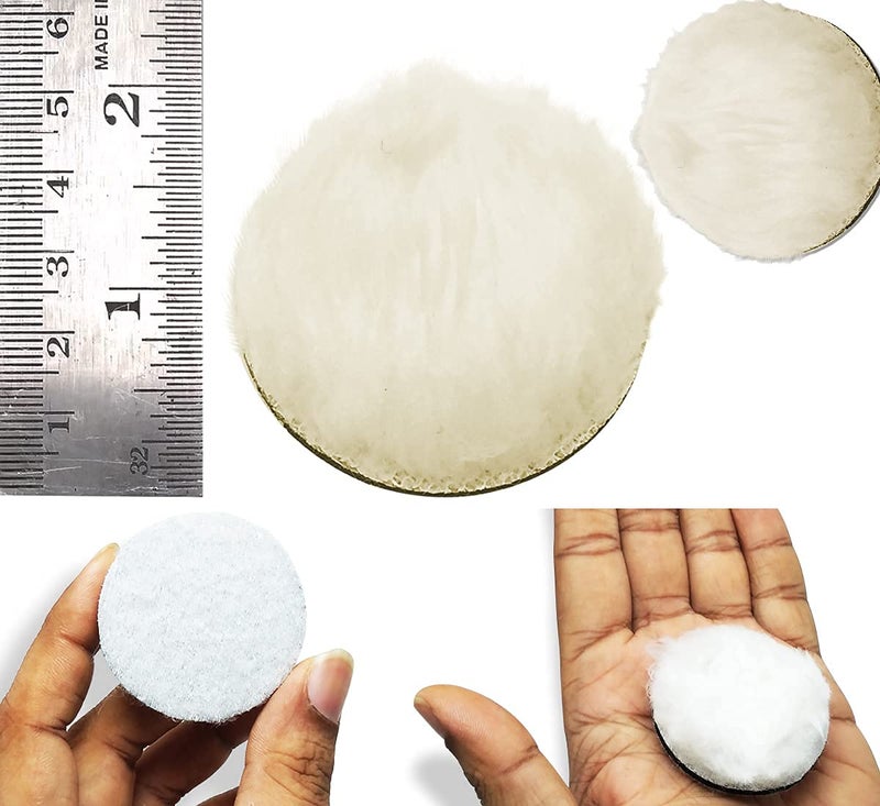 DIY Crafts DIY Crafts 5 Pcs, 3" inch Fur Felt Pad Only, Hoop Loop Fur Felt Pad Only For Wool Felt Polishing Pad Polishing Wheel Point Mandrel Jewelry,Glass,Metal,Ce(5 Pcs, 3" inch Fur Felt Pad Only)  - Image 2