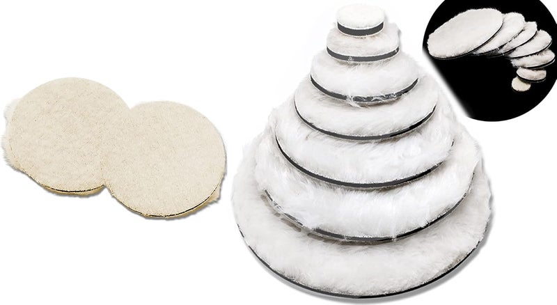 DIY Crafts DIY Crafts 5 Pcs, 3" inch Fur Felt Pad Only, Hoop Loop Fur Felt Pad Only For Wool Felt Polishing Pad Polishing Wheel Point Mandrel Jewelry,Glass,Metal,Ce(5 Pcs, 3" inch Fur Felt Pad Only)  - Image 5