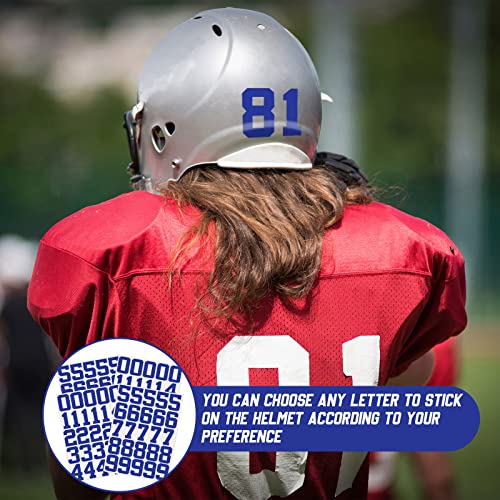 Epakh 102 Pcs Sports Helmet Numbers Sticker 1.25 Inch Vinyl Helmet Numbers Decals Self Adhesive Hockey Stickers for Baseball, Hockey, Football, Lacrosse, Batting(Navy Blue) - Image 2