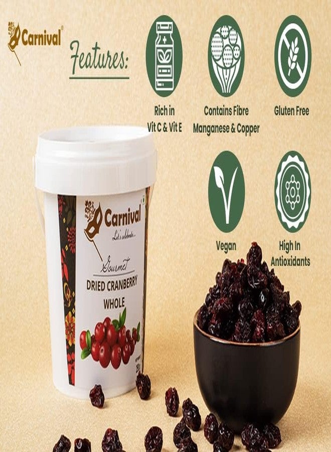 Carnival Dried Cranberry & Blueberry Combo of 2 (each 250g)| Healthy Snacks | Whole Premium Dried Berries | Dryfruits | Antioxidant Rich - Image 4