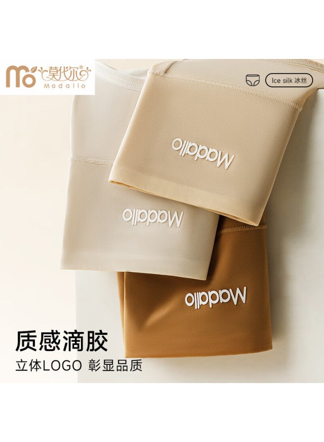 Modal High Waist Ice Silk Seamless Antibacterial Cotton Crotch Women's Tummy Control Plus Size Triangle Underwear Spring Summer - Image 5