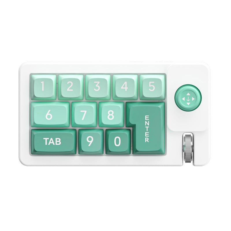 K810 with coding mechanical gaming keyboard (hot swappable, backlit, programmable macro joystick, 12-key keypad) green - Image 1