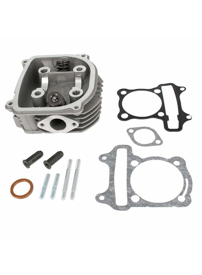 Glixal ATGT-021 GY6 125cc 150cc to 155cc 58.5mm Performance Cylinder Head Assy with Valves Set for 152QMI 157QMJ Chinese Scooter Moped ATV Go Kart Engine (None EGR Type) - Image 1