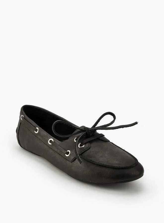 Celeste Women Lace-Up Detail Loafers