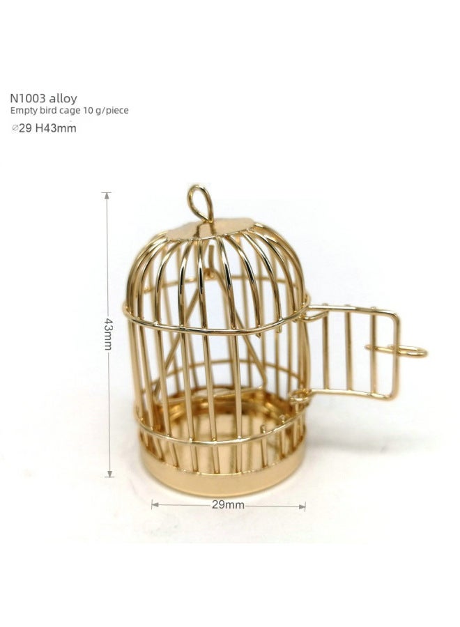 Model Toy - Detailed 143 Scale Diecast Aluminum Aircraft Carrier Simulation Flight Deck Island Full Color Decals-Color:N1003 Open-door Empty Bird Cage Golden  - Image 1