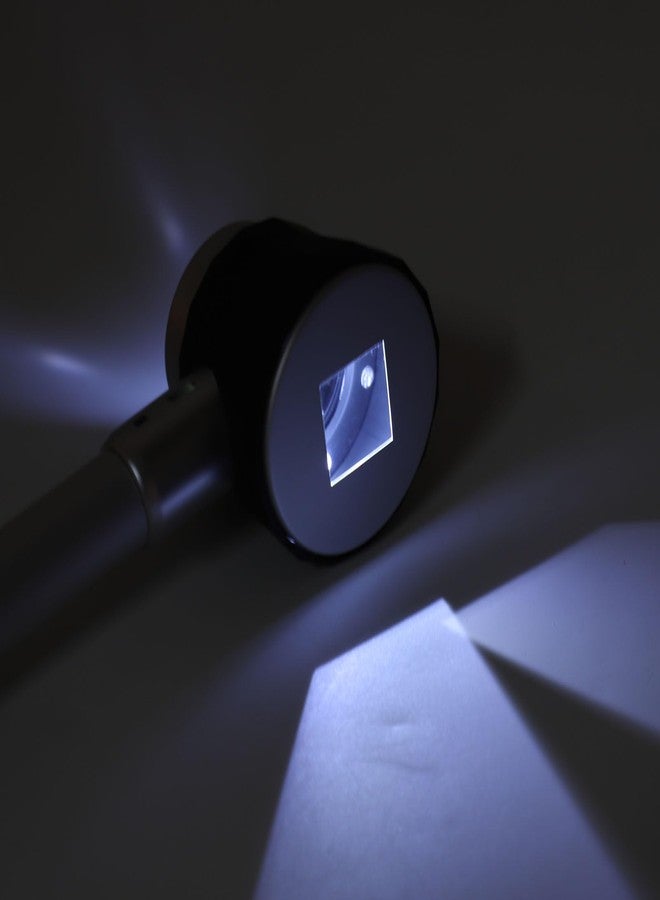 عدسة مكبرة يدوية 45X، عدسة مكبرة من الزجاج البصري، عدسة مكبرة بإضاءة LED مع مقياس قياس لمراقبة النباتات والطوابع - Image 4