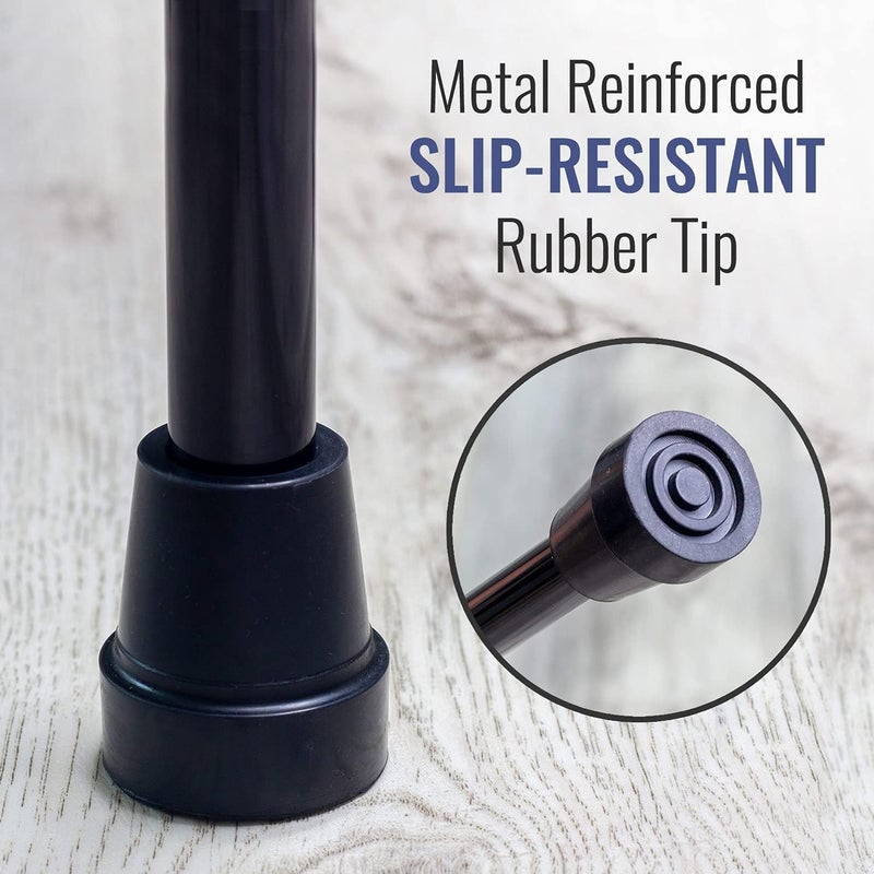 DMI Adjustable Folding Cane with Ergonomic Handle Lightweight Sturdy and Support up to 250 pounds Great for Travel Walking Stick Bronze - Image 5