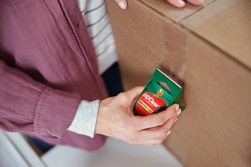 Duck HD Clear Packing Tape with Handheld Dispensers - 6 Rolls, 133 Yards - Heavy Duty Packaging Tape for Shipping, Moving & Storage - Clear Packing Tape for Boxes - 1.88 In. x 22.2 Yd. (287732) - Image 4