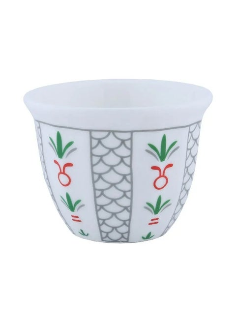 Al Saif Badia 12-Piece Coffee Cup Set (White)